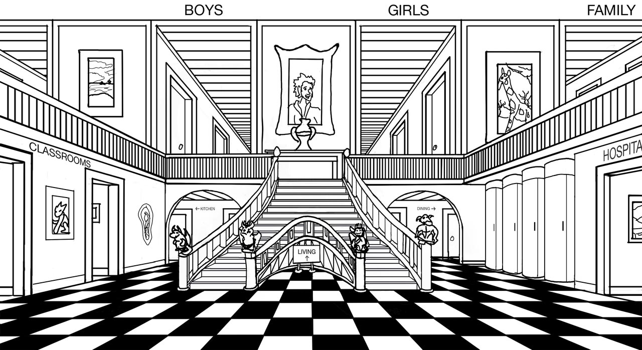 mansions coloring pages - photo #30